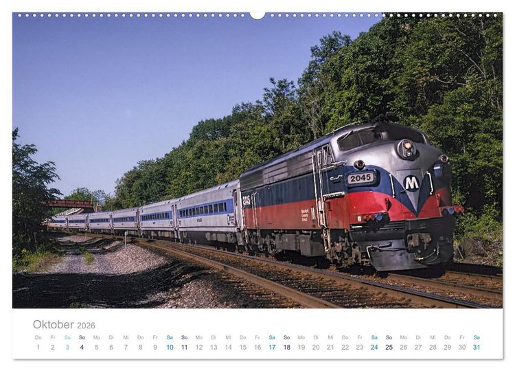 Produktbild: US Diesellokomotiven (Wandkalender 2026 DIN A2 quer), CALVENDO Monatskalender