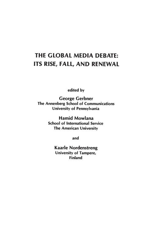 Produktbild: The Global Media Debate