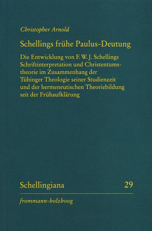 Produktbild: Schellings fr&uuml;he Paulus-Deutung