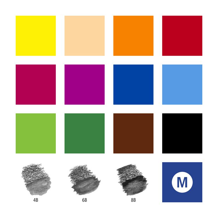 Produktbild: STAEDTLER Mixed Set Aquarell 3 Bleistifte, 12 Farbstifte, 1 Wasserpinsel, 1 Radierer und 1 Metallspitzer