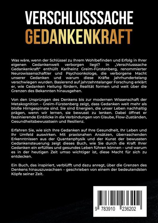 Produktbild: Verschlusssache Gedankenkraft