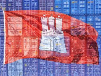 Produktbild: CALVENDO Puzzle Flagge der Hansestadt Hamburg | 1000 Teile Lege-Gr&ouml;&szlig;e 64x48cm Foto-Puzzle f&uuml;r gl&uuml;ckliche Stunden