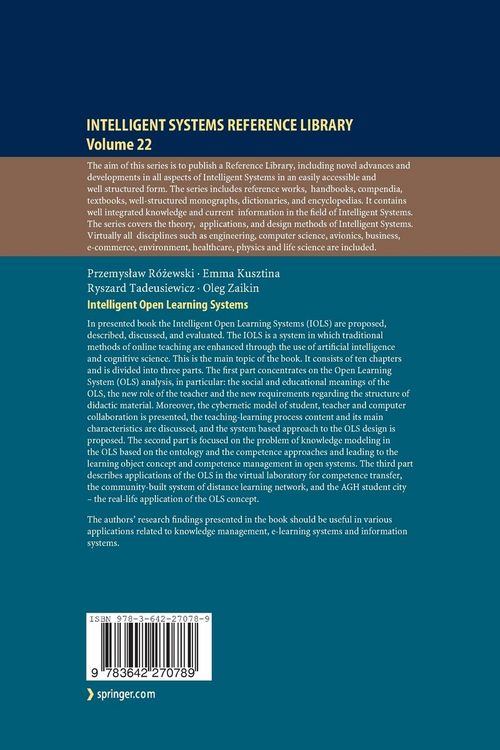 Produktbild: Intelligent Open Learning Systems