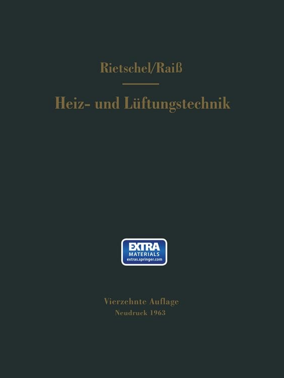 Produktbild: H. Rietschels Lehrbuch der Heiz- und L&uuml;ftungstechnik