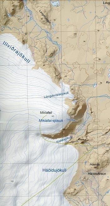Produktbild: Island Atlaskort 16 Hofsj&ouml;kull 1:100.000