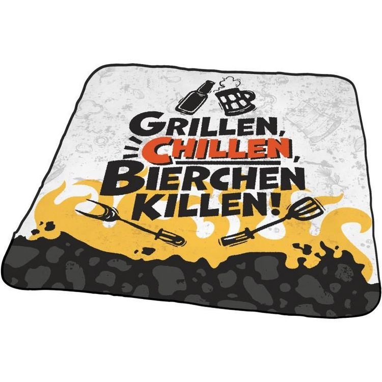 Produktbild: Mikrofasertuch Motiv "Grillen"