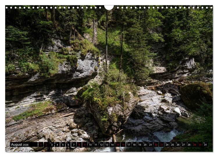 Produktbild: Breitachklamm im Wandel der Jahreszeiten (Wandkalender 2026 DIN A3 quer), CALVENDO Monatskalender