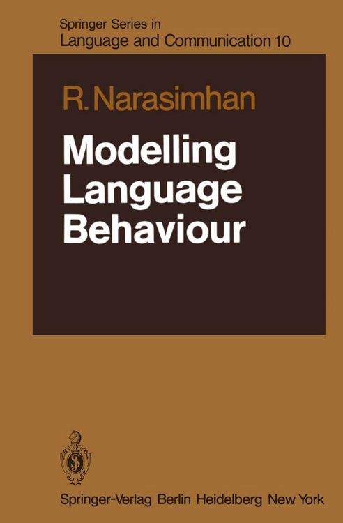 Produktbild: Modelling Language Behaviour
