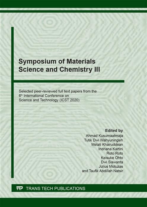Produktbild: Symposium of Materials Science and Chemistry III