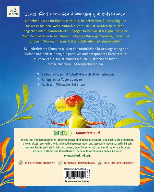Produktbild: Kinder-Yoga f&uuml;r kleine Dinos