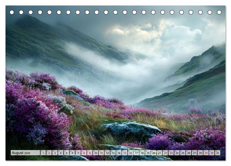 Produktbild: Die Sprache der Gipfel (Tischkalender 2026 DIN A5 quer), CALVENDO Monatskalender