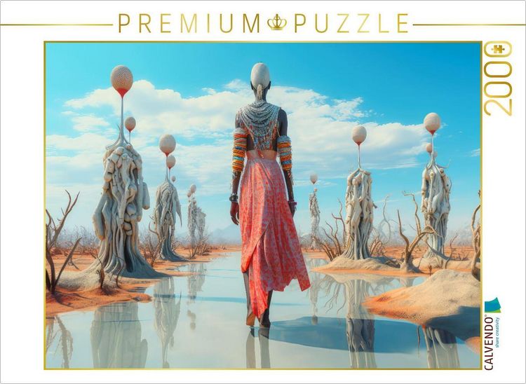 Produktbild: CALVENDO Puzzle Surrealismus trifft Massai-Kultur | 2000 Teile Lege-Gr&ouml;&szlig;e 90x67cm Foto-Puzzle f&uuml;r gl&uuml;ckliche Stunden