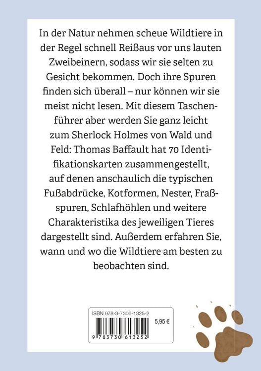 Produktbild: Anaconda Taschenf&uuml;hrer Tierspuren. 70 Fu&szlig;-, Kot- und Fra&szlig;spuren lesen und bestimmen