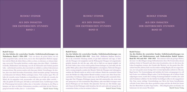 Produktbild: Aus den Inhalten der esoterischen Stunden, Band 1-3