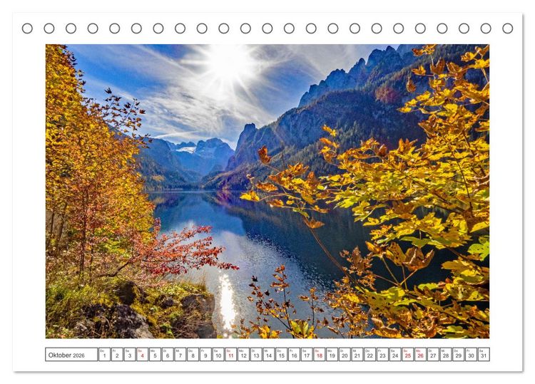 Produktbild: Herzliche Gr&uuml;&szlig;e aus Gosau (Tischkalender 2026 DIN A5 quer), CALVENDO Monatskalender