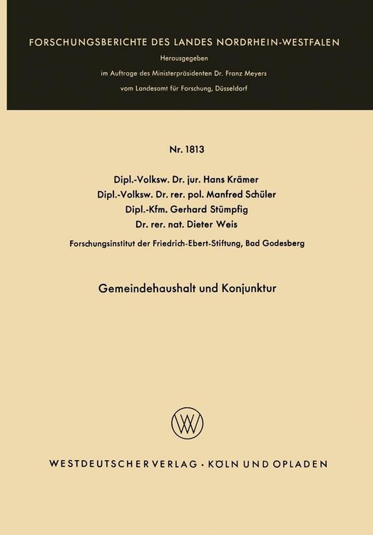 Produktbild: Gemeindehaushalt und Konjunktur