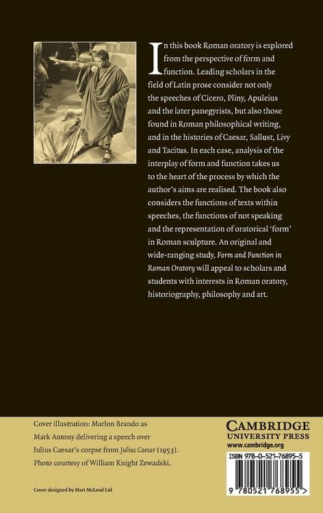 Produktbild: Form and Function in Roman Oratory