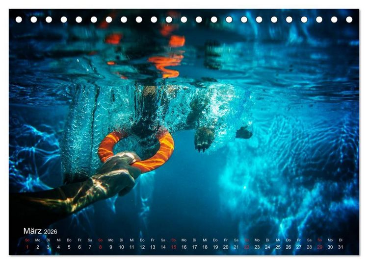 Produktbild: Malinois lieben Wasser (Tischkalender 2026 DIN A5 quer), CALVENDO Monatskalender