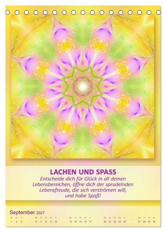 Produktbild: Light Energy Mandalas - Kalender - Vol. 2 (Tischkalender 2027 DIN A5 hoch), CALVENDO Monatskalender
