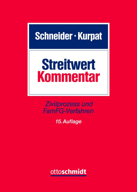 Produktbild: Streitwert-Kommentar