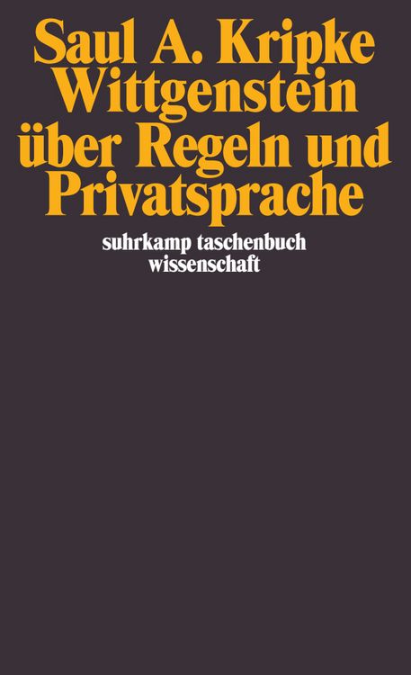 Produktbild: Wittgenstein &uuml;ber Regeln und Privatsprache