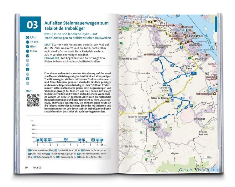 Produktbild: KOMPASS Wanderf&uuml;hrer Menorca, 45 Touren mit Extra-Tourenkarte