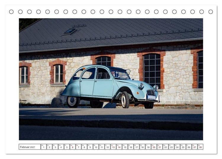 Produktbild: 2CV Pauline (Tischkalender 2027 DIN A5 quer), CALVENDO Monatskalender
