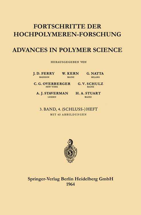 Produktbild: Fortschritte der Hochpolymeren-Forschung / Advances in Polymer Science