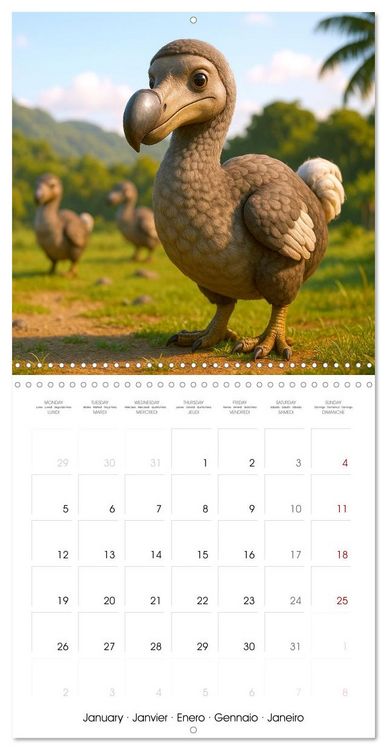 Produktbild: Species of the Past (Wall Calendar 2026 12 &times; 12 Inch) CALVENDO 12 Month Wall Calendar