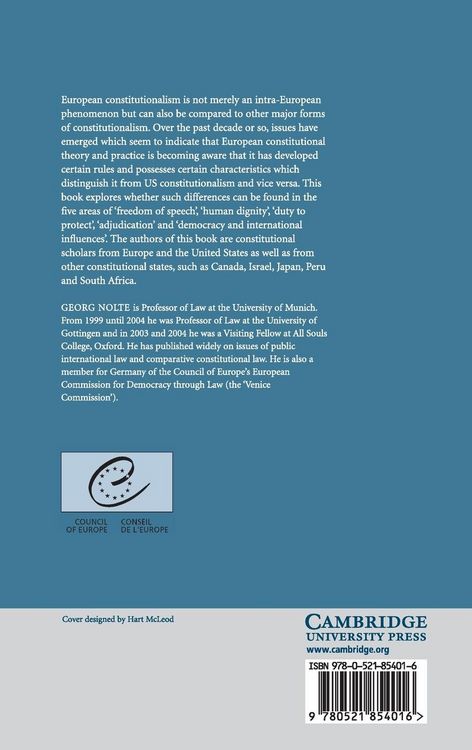Produktbild: European and US Constitutionalism