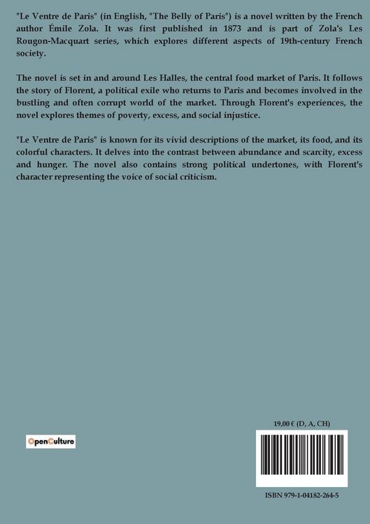 Produktbild: Le ventre de Paris