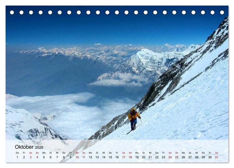 Produktbild: Gipfelabenteuer - wenn der Berg ruft (Tischkalender 2026 DIN A5 quer), CALVENDO Monatskalender