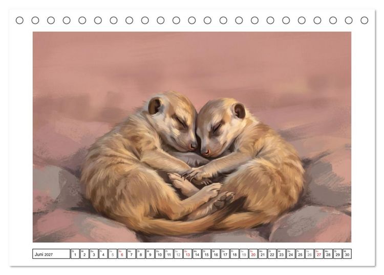 Produktbild: Erdm&auml;nnchen - Ein Tag vor dem Bau (Tischkalender 2027 DIN A5 quer), CALVENDO Monatskalender