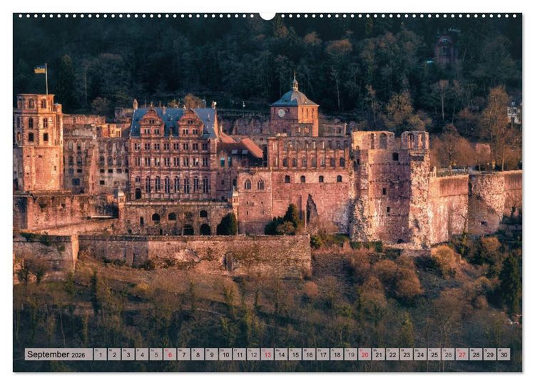 Produktbild: Heimweh nach Heidelberg - Die romantische Stadt am Neckar (hochwertiger Premium Wandkalender 2026 DIN A2 quer), Kunstdruck in Hochglanz
