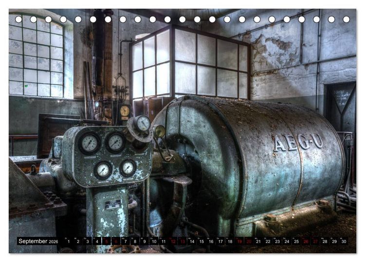 Produktbild: Vergessene Industriedenkm&auml;ler (Tischkalender 2026 DIN A5 quer), CALVENDO Monatskalender