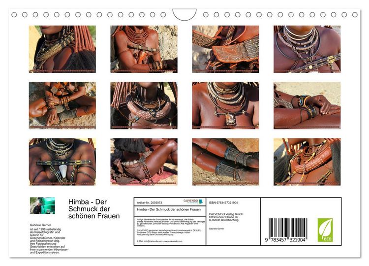 Produktbild: Himba - Der Schmuck der sch&ouml;nen Frauen (Wandkalender 2026 DIN A4 quer), CALVENDO Monatskalender