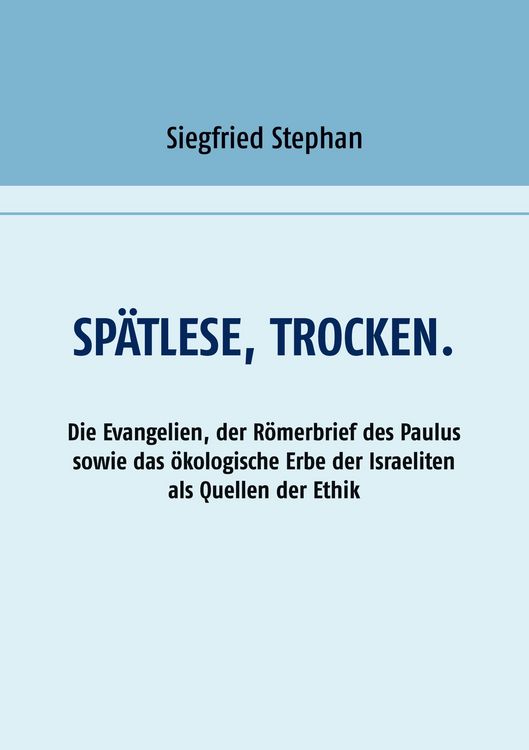Produktbild: Sp&auml;tlese, trocken.