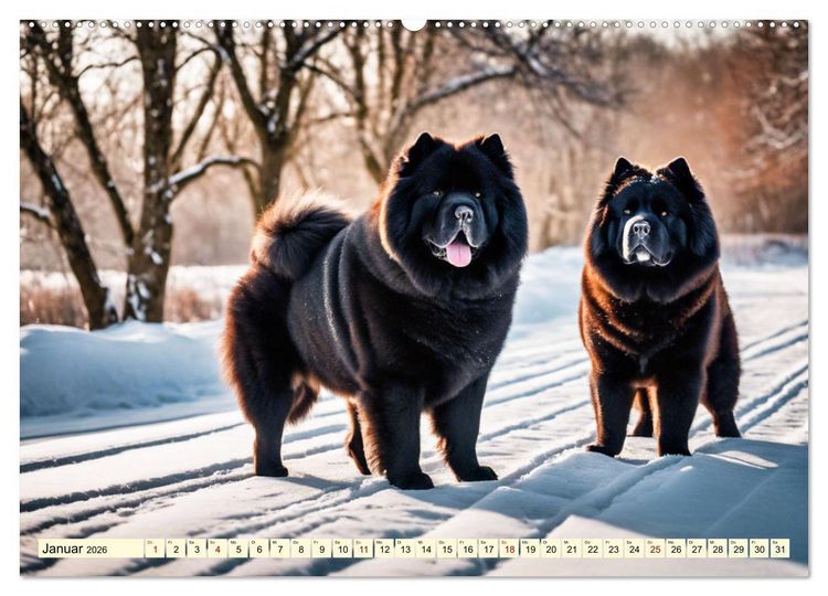 Produktbild: Chow Chow - der L&ouml;wenkopfhund (hochwertiger Premium Wandkalender 2026 DIN A2 quer), Kunstdruck in Hochglanz