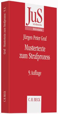 Produktbild: Mustertexte zum Strafprozess