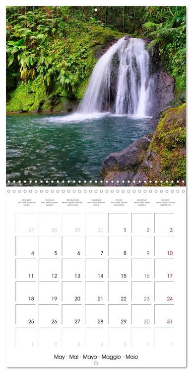 Produktbild: Guadeloupe - Une &icirc;le color&eacute;e des Cara&iuml;bes (Calendrier mural carr&eacute; 2026 30x30 cm) Calendrier double avec une page pour vos prises de notes