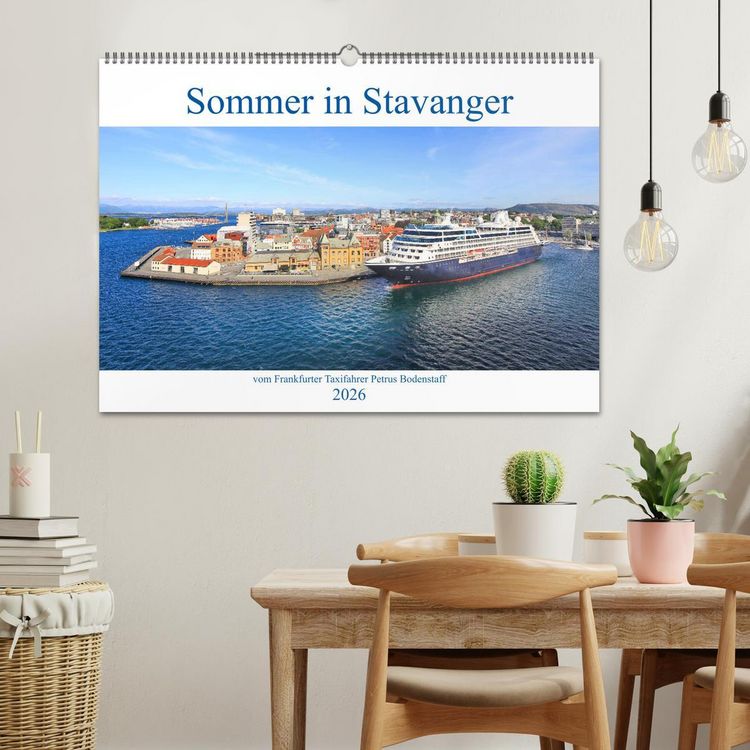 Produktbild: Sommer in Stavanger vom Frankfurter Taxifahrer Petrus Bodenstaff (Wandkalender 2026 DIN A2 quer), CALVENDO Monatskalender