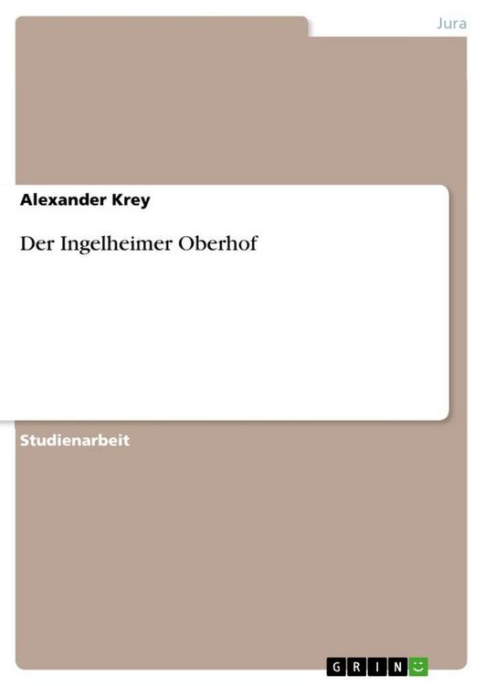 Produktbild: Der Ingelheimer Oberhof