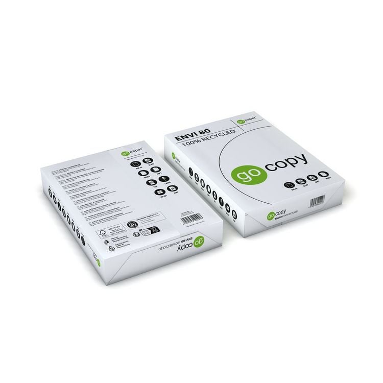 Produktbild: Kopierpapier go copy envi 80g 100% Recycling wei&szlig; DIN A4 500 Blatt