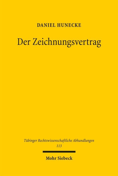 Produktbild: Der Zeichnungsvertrag