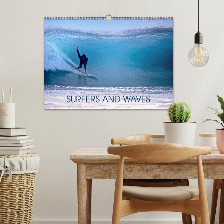 Produktbild: SURFERS AND WAVES (Wall Calendar 2026 DIN A3 landscape), CALVENDO 12 Month Wall Calendar