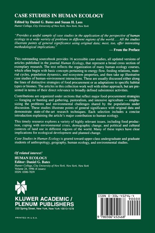 Produktbild: Case Studies in Human Ecology