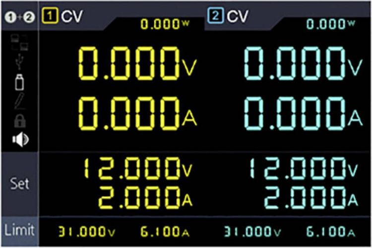 Produktbild: VOLTCRAFT DLP-3306 Labornetzger&auml;t, einstellbar 0 - 30 V 0 - 6 A 378 W RS-232, USB, LAN Slave-Funktion Anzahl Ausg&auml;nge 3 x