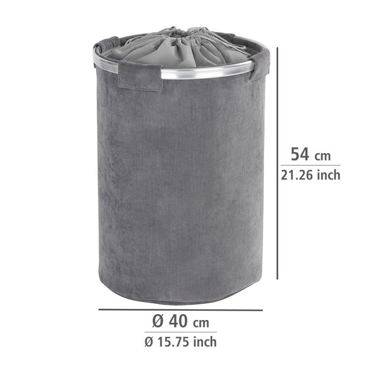 Produktbild: W&auml;schesammler Mod. Cordoba Grau, Fassungsverm&ouml;gen: 68 Liter