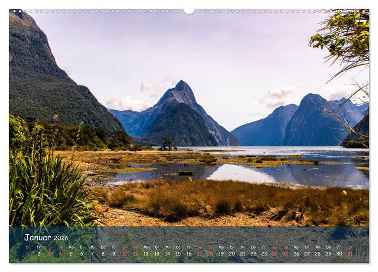 Produktbild: Magische Orte: Neuseeland (Wandkalender 2026 DIN A2 quer), CALVENDO Monatskalender