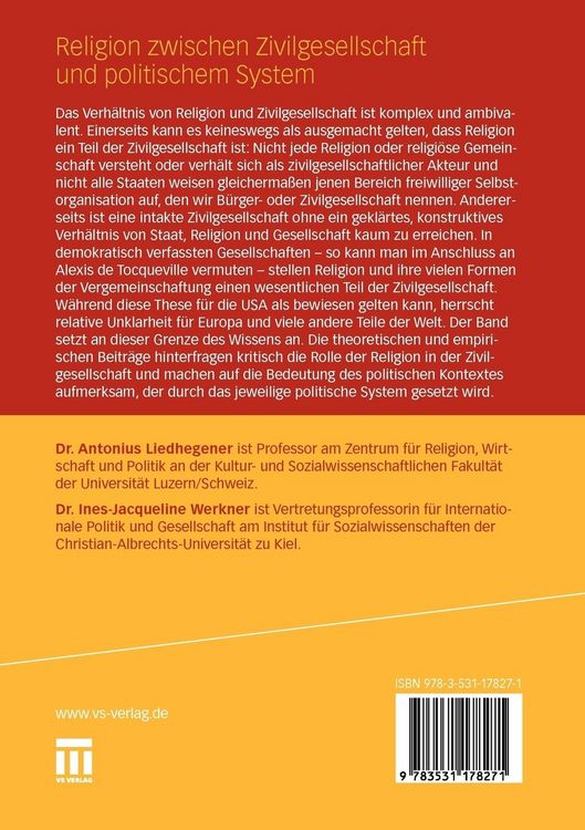 Produktbild: Religion zwischen Zivilgesellschaft und politischem System